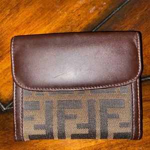 Fendi Zucca Ff logo wallet
